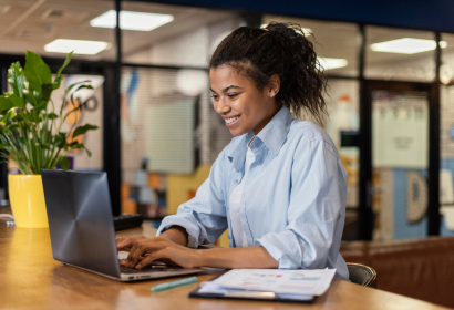 Feature interviews with employees from top companies